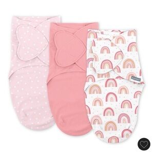 SwaddleMe Soft Pink Patterned Baby Swaddles 3 Pack